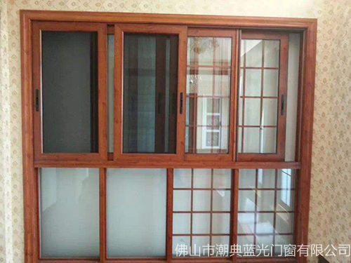 100断桥双色推拉窗1